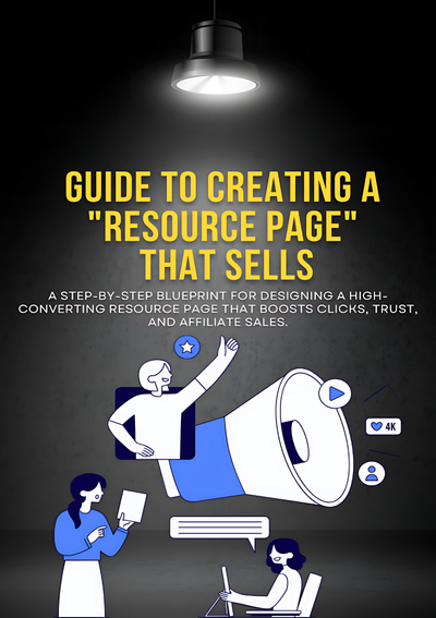 Creating a resource page that sells