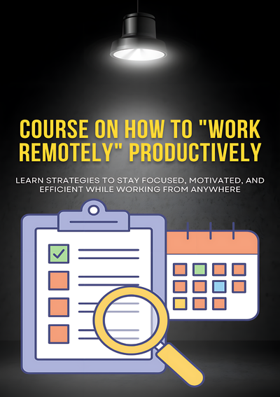 Work remotely productively